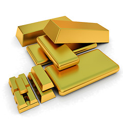 Image showing gold bars