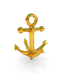 Image showing Gold anchor