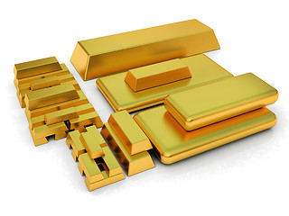 Image showing gold bars