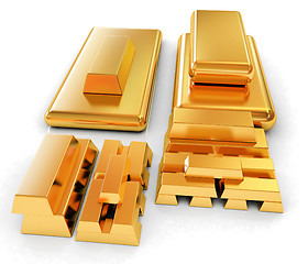 Image showing gold bars