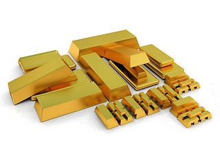 Image showing gold bars