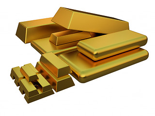 Image showing gold bars