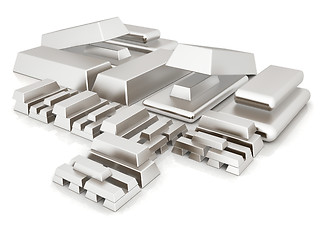 Image showing Platinum bars