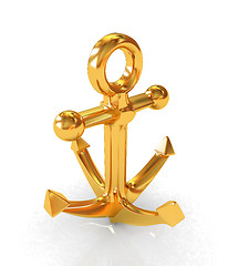 Image showing Gold anchor