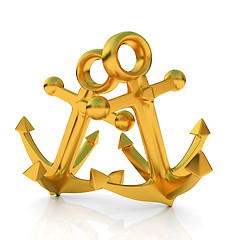 Image showing Gold anchors
