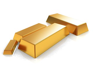 Image showing gold bars