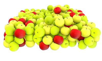 Image showing apples isolated on white