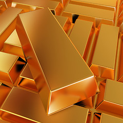 Image showing gold bars