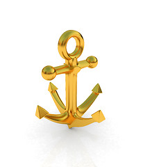 Image showing Gold anchor