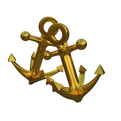 Image showing Gold anchors