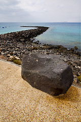 Image showing pavment  in spain musk pond  and summer 