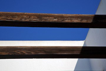 Image showing piece of brown    roof in the sky  lanzarote spain