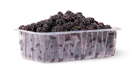 Image showing Mulberry in a plastic tray rotated