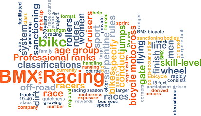 Image showing BMX racing background concept