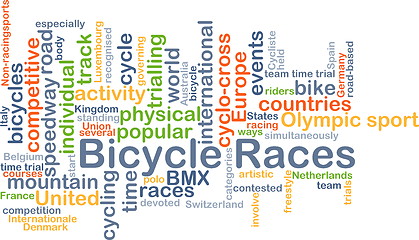 Image showing Bicycle races background concept