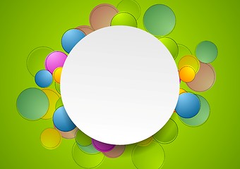 Image showing Abstract colorful template design