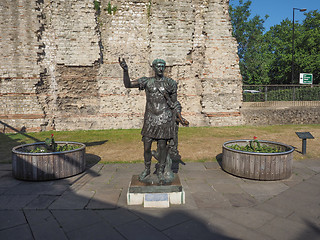 Image showing Trajan statue in London