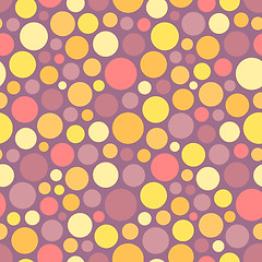 Image showing Seamless festive background from circles.  Vector Illustration. 