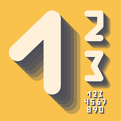 Image showing Number icons. Vector set. 