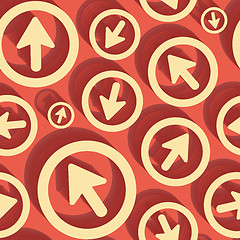 Image showing Arrows. Seamless pattern. 3d vector illustration. 