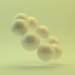 Image showing Vector spheres background. 3D vector illustration.