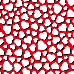 Image showing Hearts. Seamless pattern. Vector illustration. 