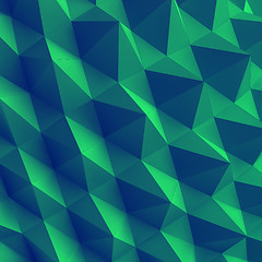 Image showing Abstract geometric polygonal background. 3d vector illustration.