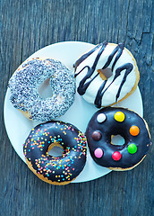 Image showing sweet donuts 