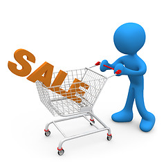 Image showing Shopping on Sales