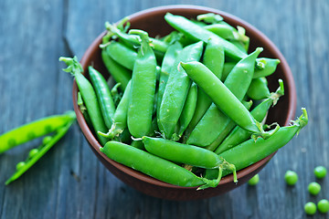 Image showing green peas