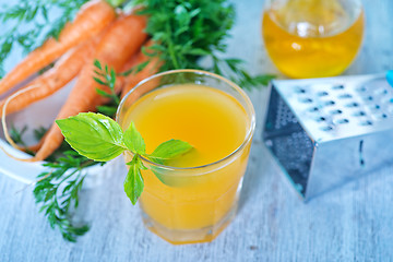 Image showing carrot juice