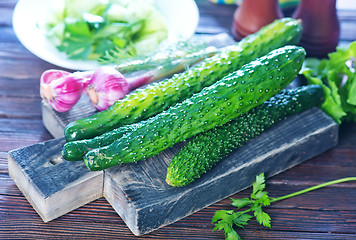 Image showing cucumbers