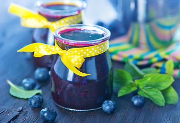 Image showing blueberry jam