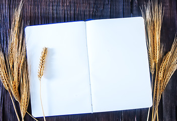 Image showing wheat and paper