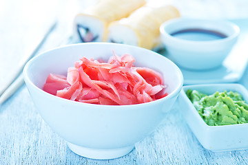 Image showing fresh sushi