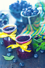 Image showing blueberry jam