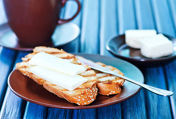 Image showing bread with butter