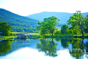 Image showing lake and sky