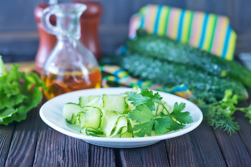 Image showing salad cucumber