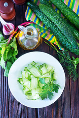 Image showing salad cucumber