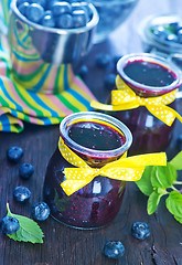 Image showing blueberry jam