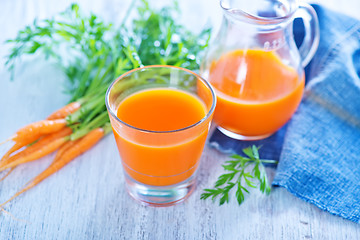 Image showing carrot juice