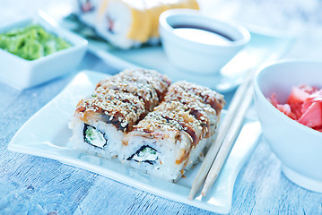 Image showing fresh sushi