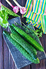 Image showing cucumbers