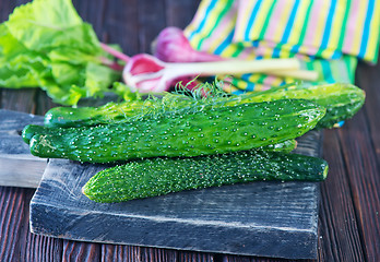 Image showing cucumbers