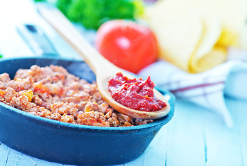 Image showing minced meat