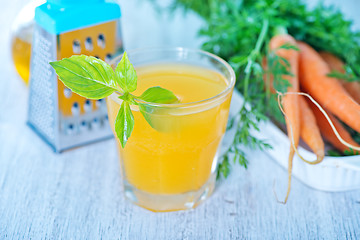 Image showing carrot juice