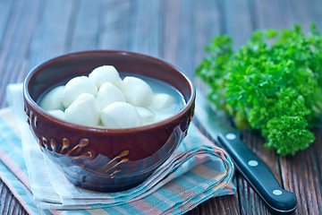 Image showing fresh mozzarella