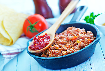 Image showing minced meat