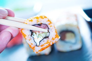 Image showing sushi